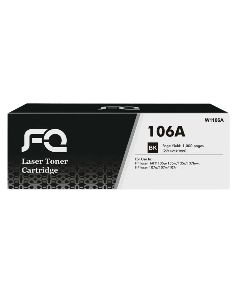 [W1106A] FQ 106A – حبر ليزر أسود متوافقة