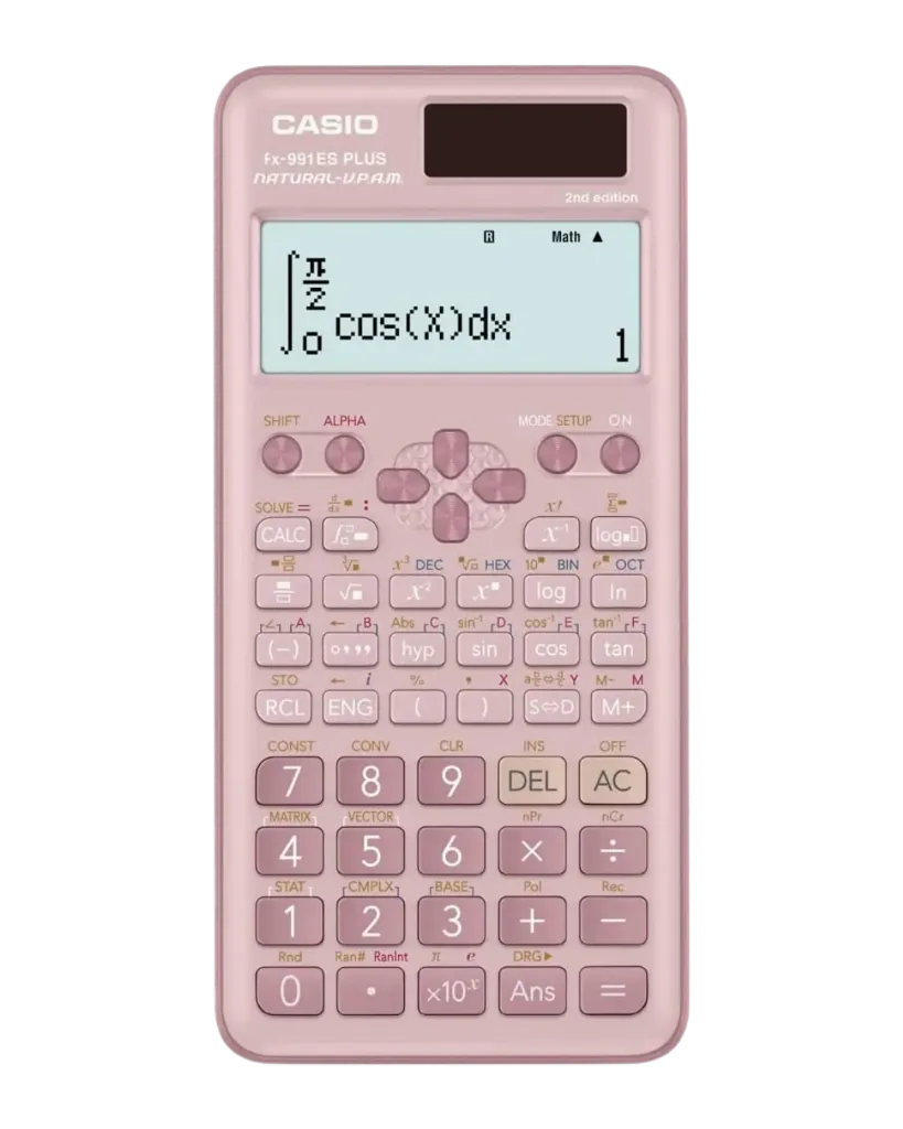 [FX-991-ESPLUS2PKWD] Casio fx-991ES PLUS (2nd Edition) – Scientific Calculator (Pink)