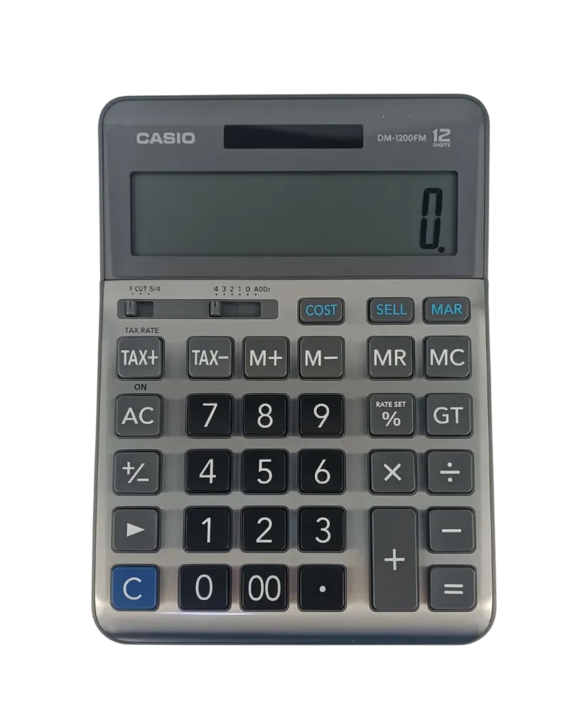 [OFS01CA01O07] آلة حاسبة مكتبية Casio DM‑1200FM