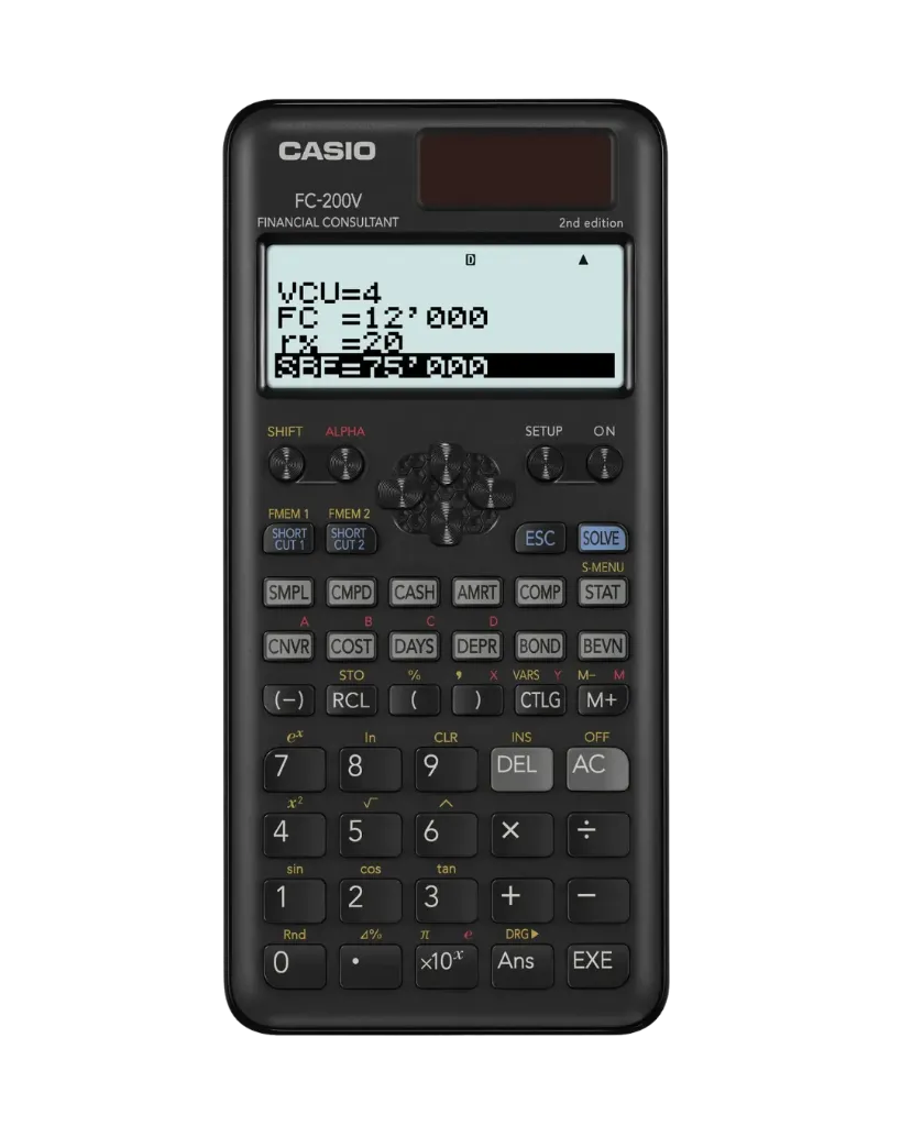 [OFS01CA02S02] Casio FC-200V – Financial Calculator
