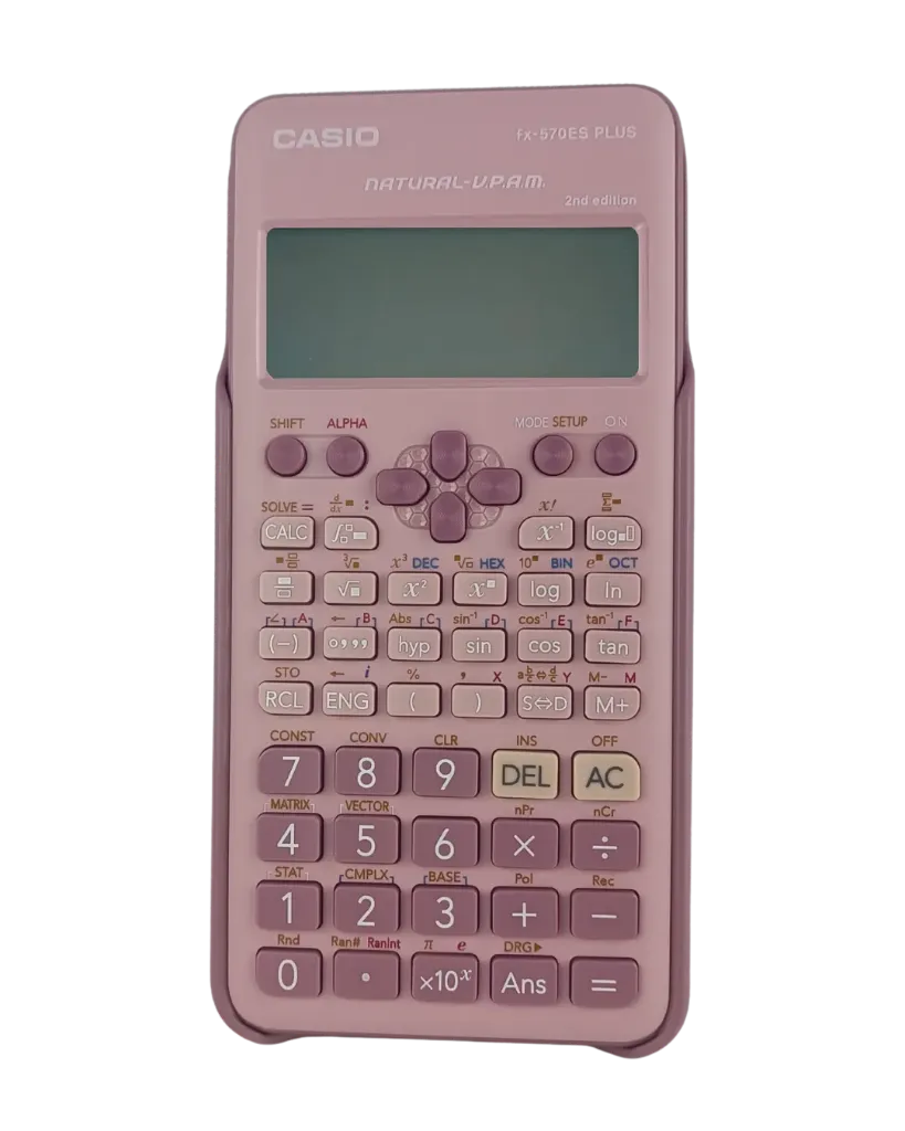 [FX-570ESPLUS2PKWDT] كاسيو fx-570ES PLUS – آلة حاسبة علمية (وردي)